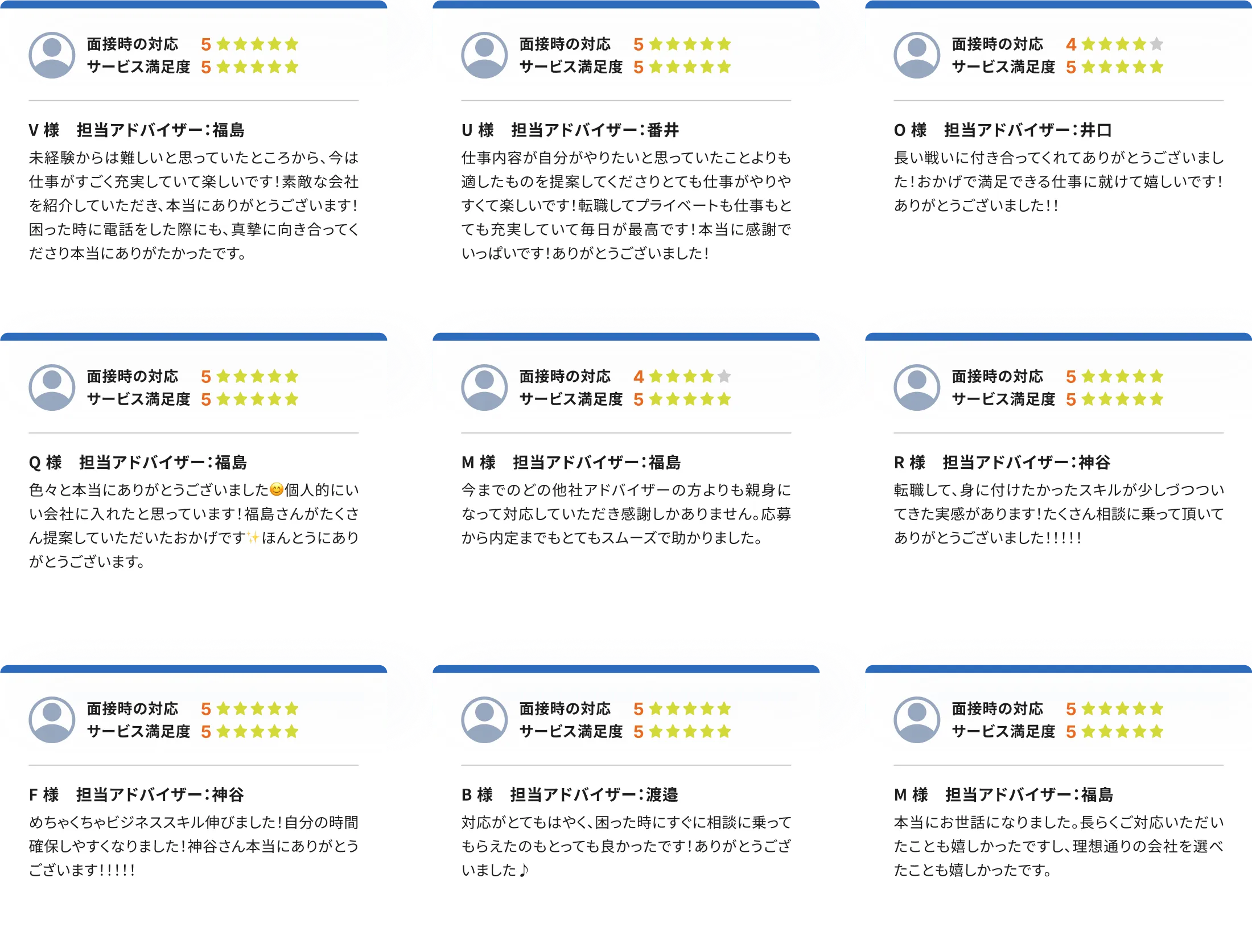 転職成功された方の声